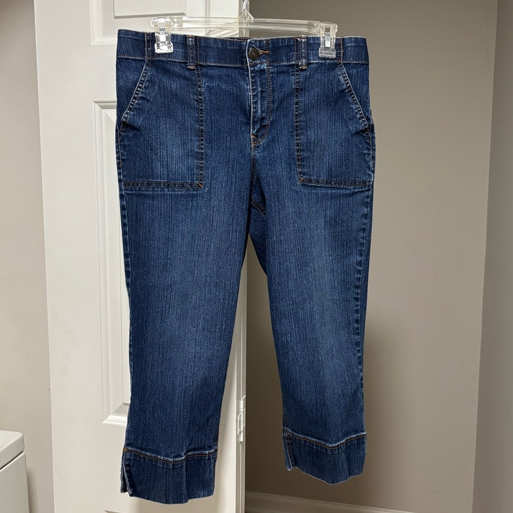 Gloria Vanderbilt Utility Straight Leg Cropped Jeans